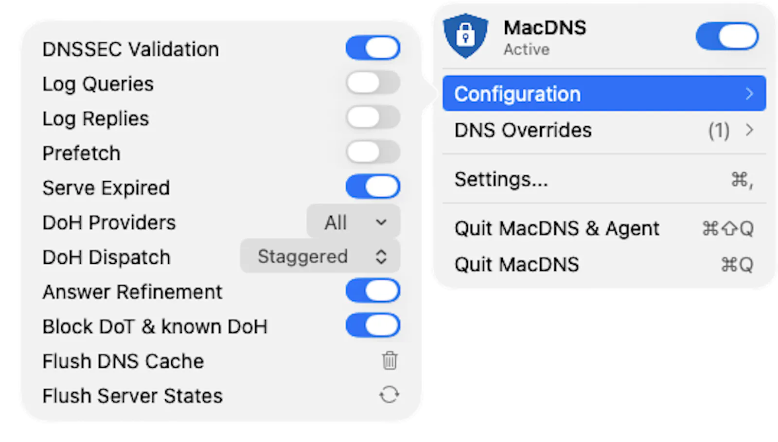 MacDNS screenshot 3