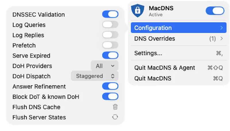 MacDNS screenshot 3