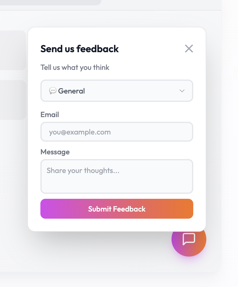 MuchoFeedback - Main product screenshot demonstrating key features and user interface