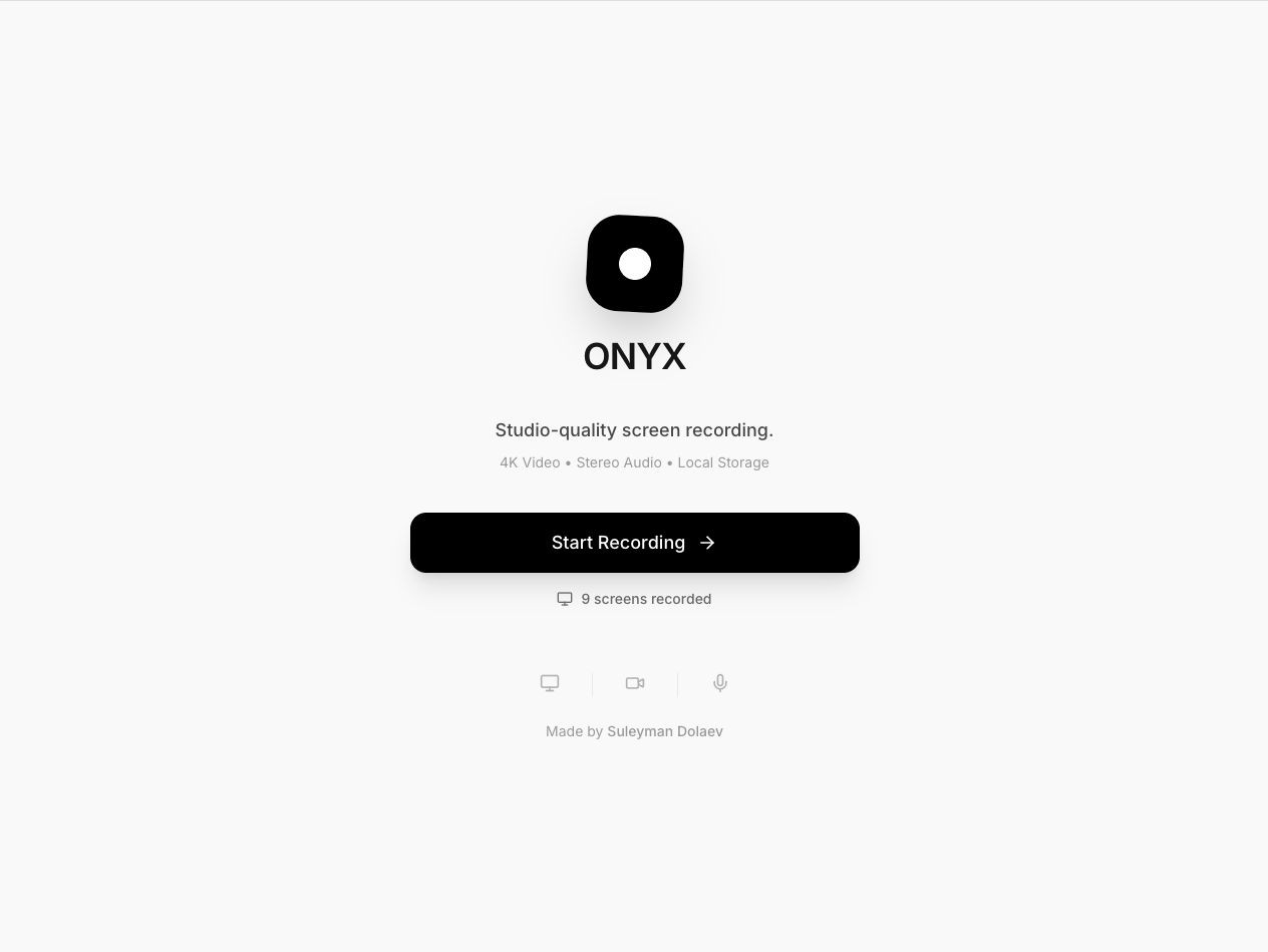 Onyx - Main product screenshot demonstrating key features and user interface