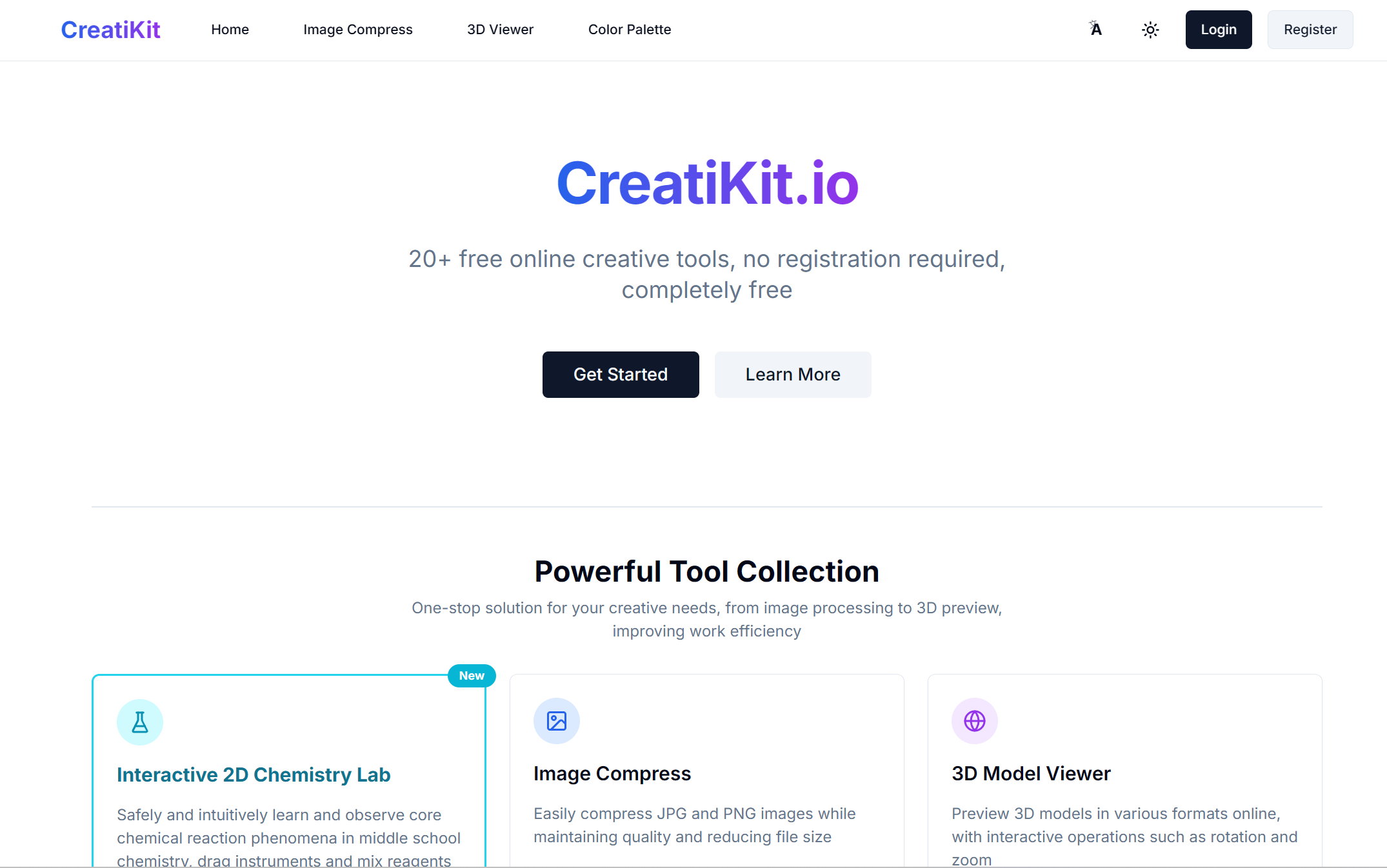 CreatiKit.io - Product Hunt launch logo and brand identity