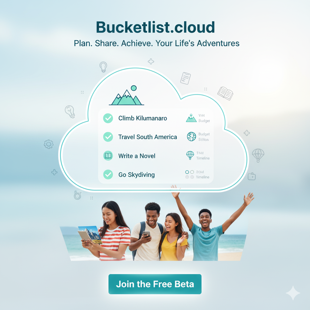 Bucketlist.cloud - Screenshot 3 showing product features and functionality