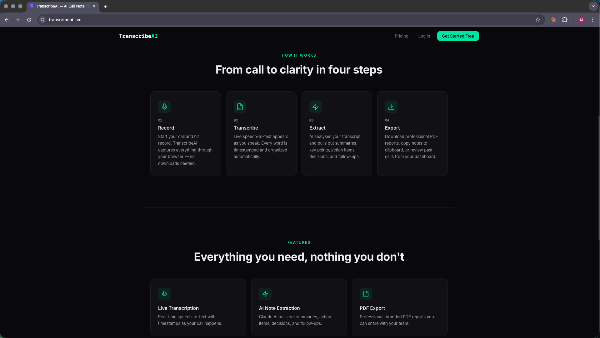 TranscribeAI gallery image