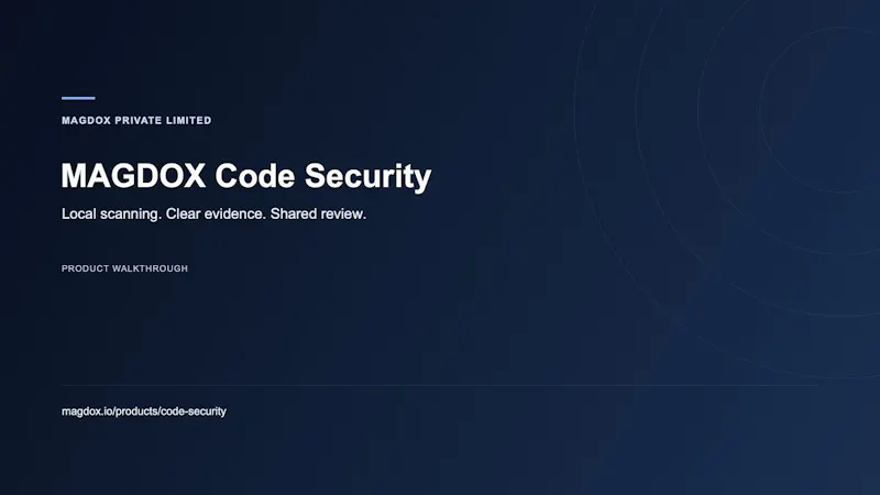 MAGDOX Code Security screenshot 1 (video preview)