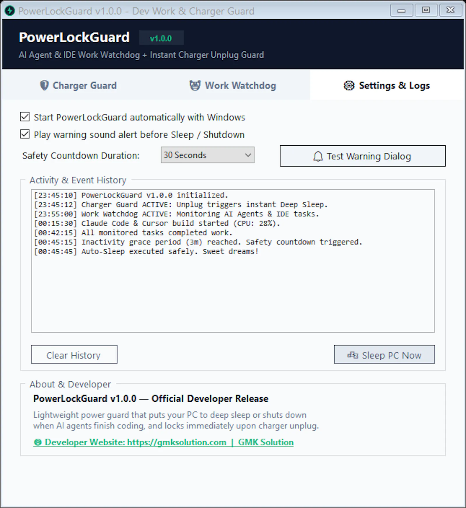 PowerLockGuard screenshot 3