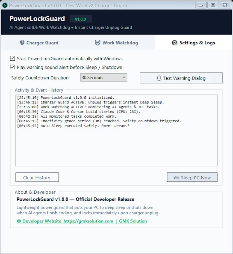 PowerLockGuard screenshot 3