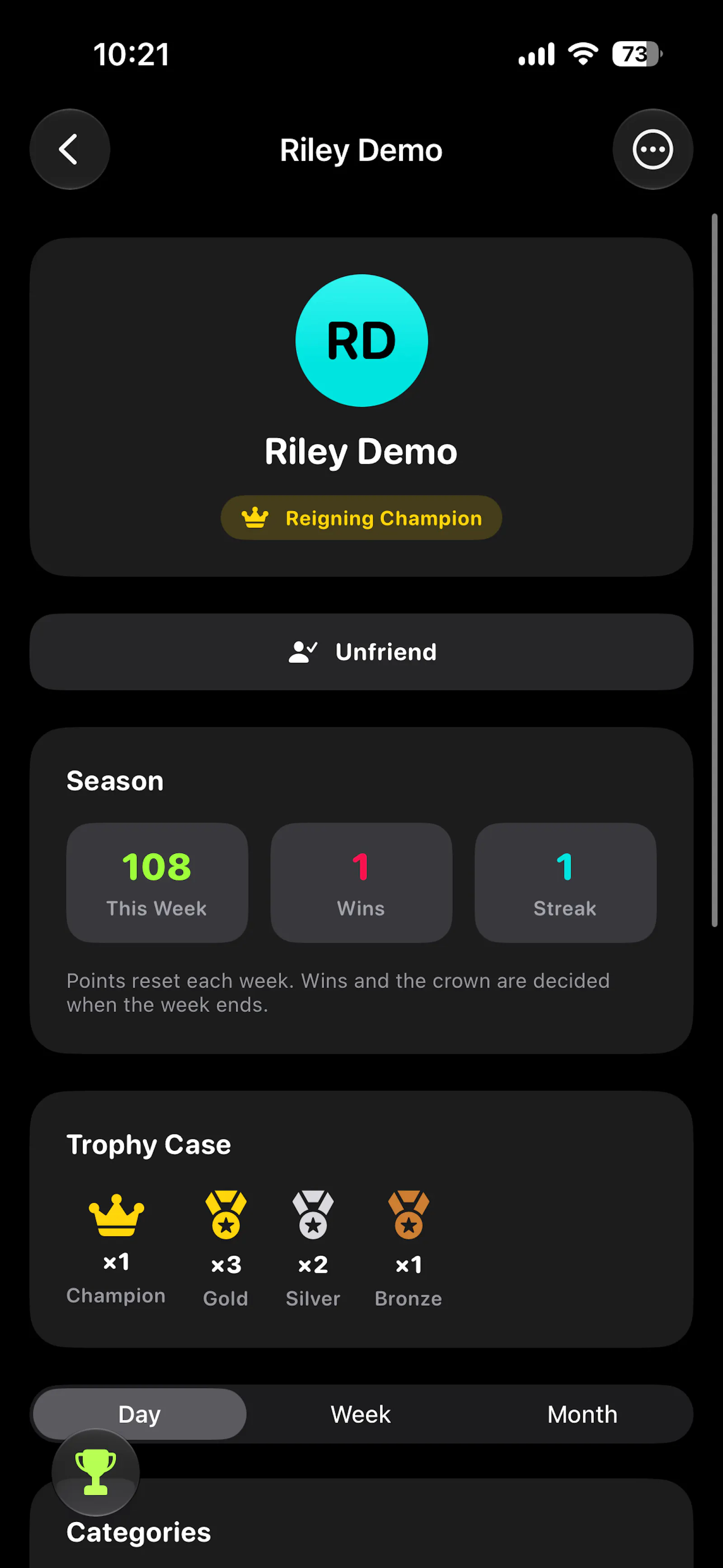 RivalRings screenshot 2