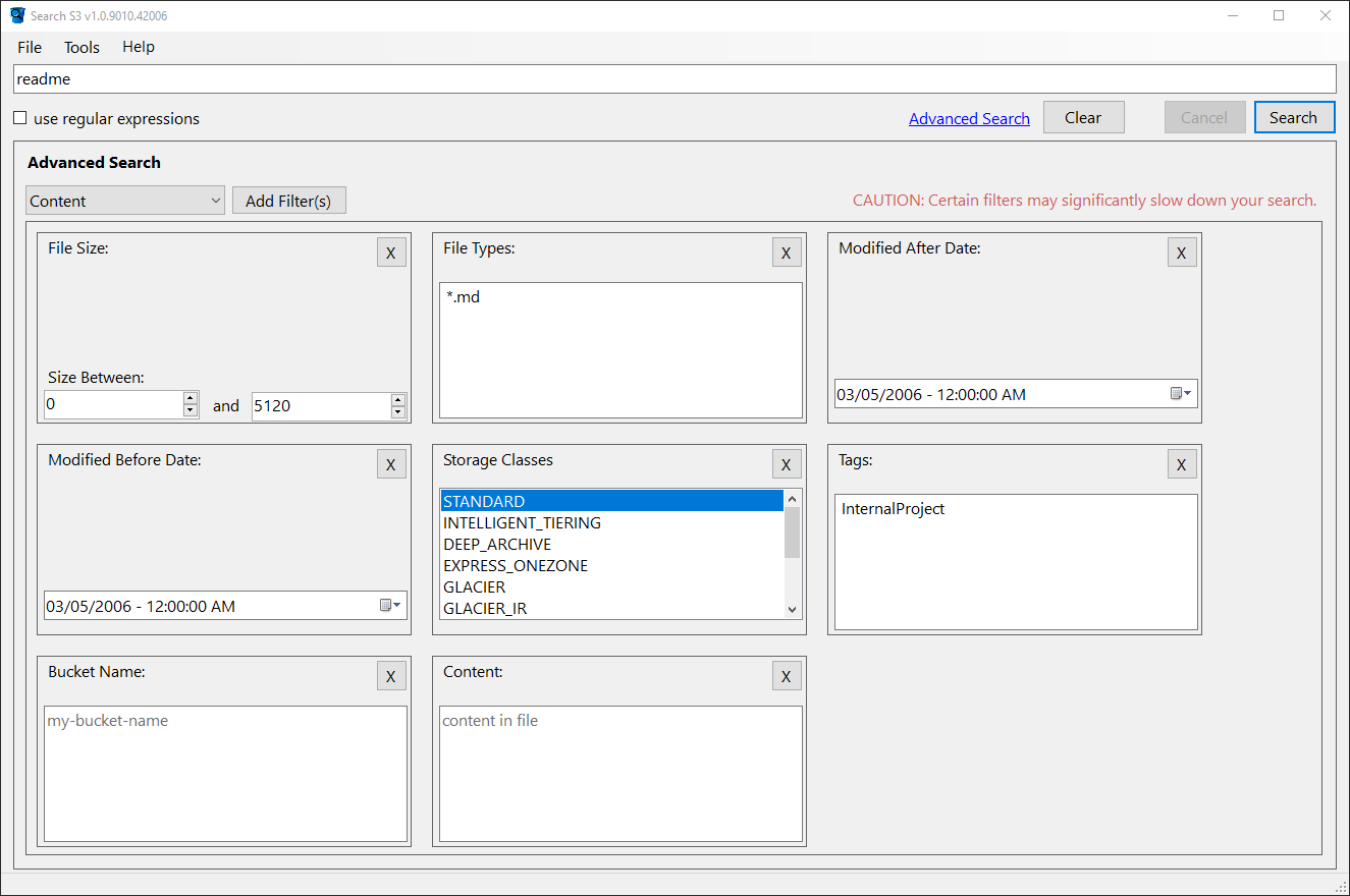 Buscas3 - Amazon S3 Search Client para Windows.S3 Bucket Explorer GUI. media 7