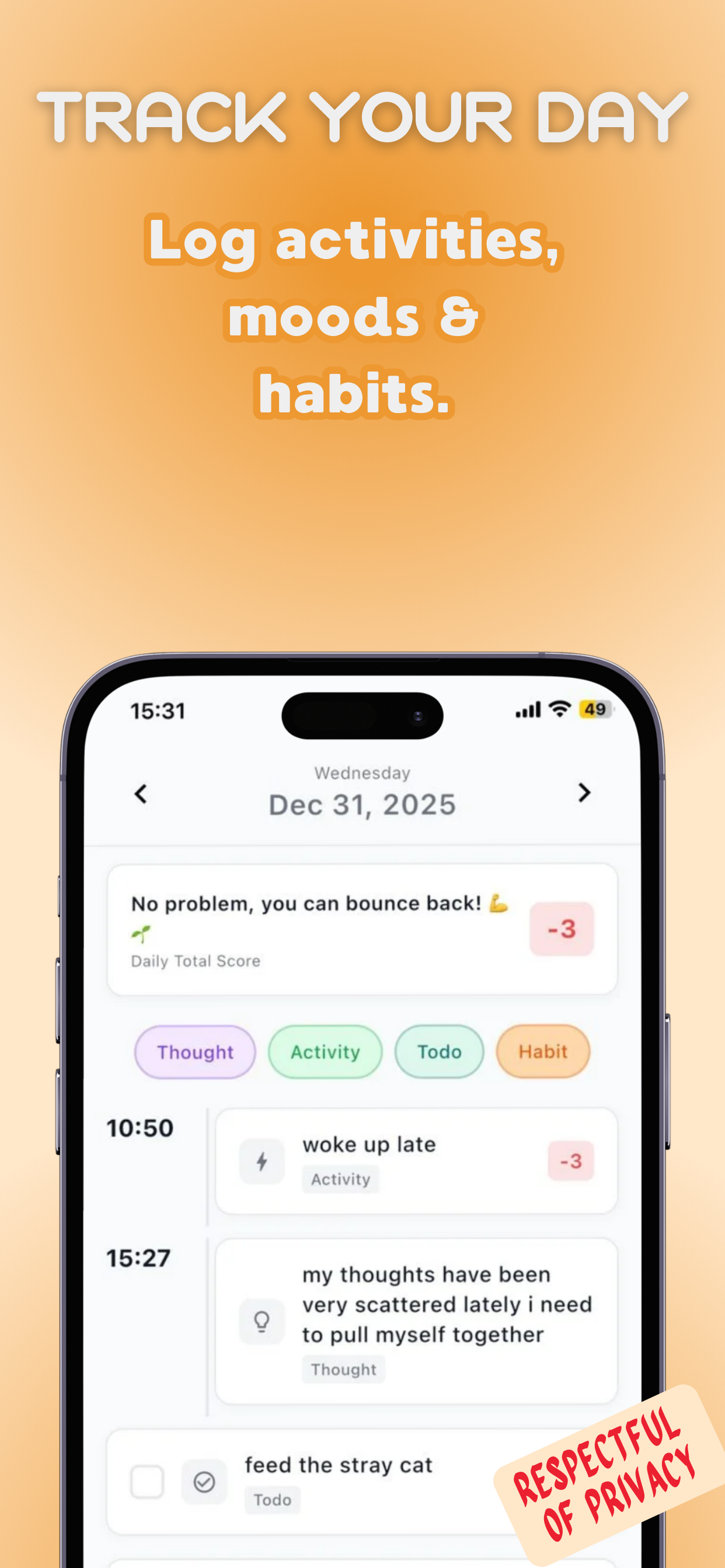 Dayvee: Daily Life Tracker gallery image