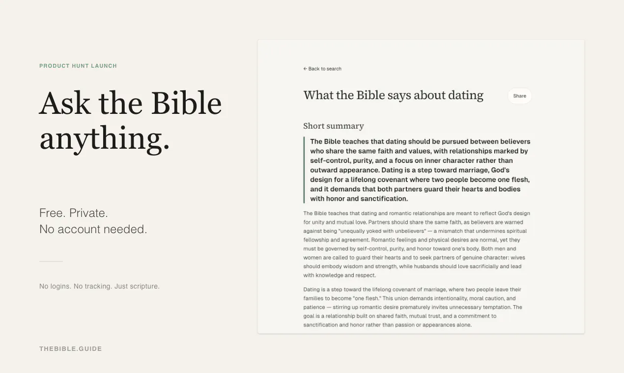 The Bible guide gallery image