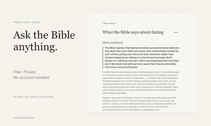 The Bible guide screenshot 3