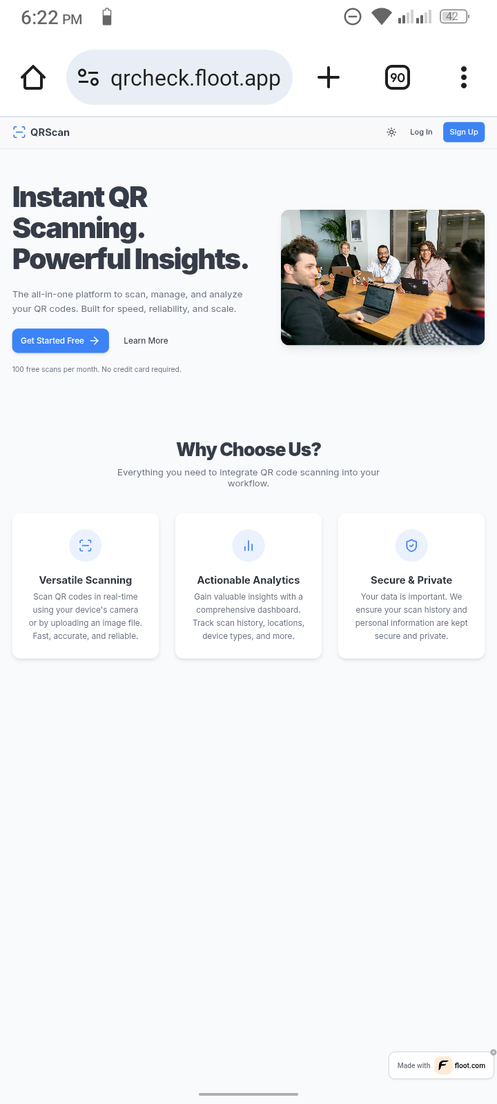 Qrcheck - Мгновенное сканирование QR.Мощные идеи медиа 1
