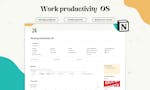 Notion Work and growth planner image