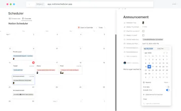NotionScheduler gallery image
