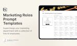 100+ Marketing Roles Prompt Templates image