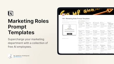 100+ Marketing Roles Prompt Templates gallery image