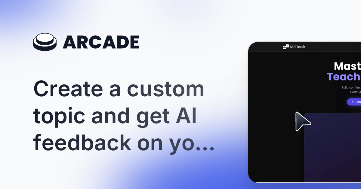 SkillTeach - Main product screenshot demonstrating key features and user interface