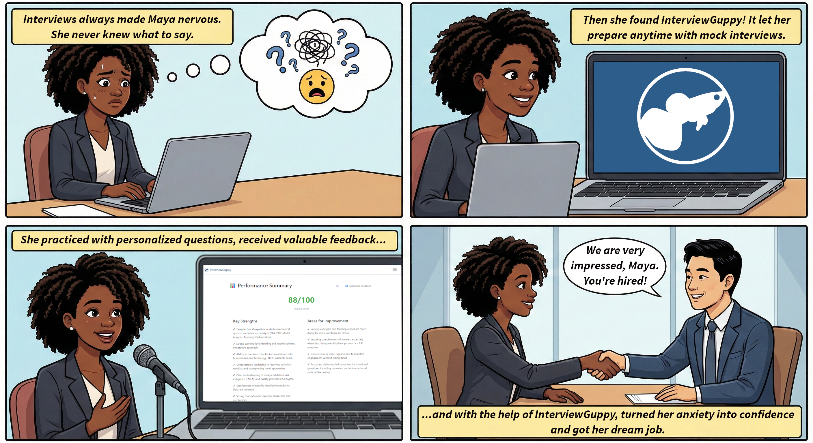 InterviewGuppy - Interview prep tool gallery image