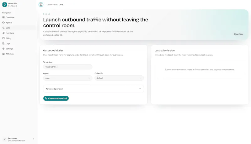 Voice API screenshot 4