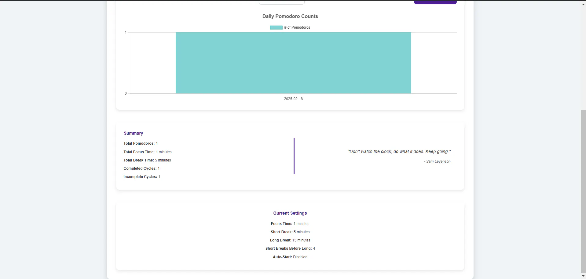 Pomodoro timer gallery image