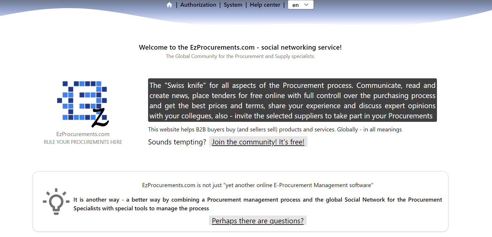 EzProcurements.com media 1
