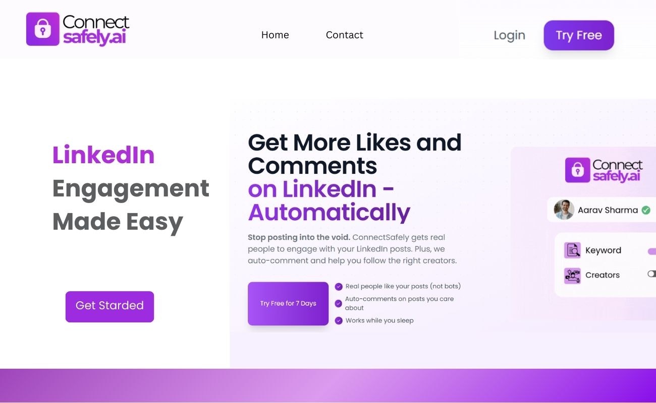 ConnectSafely.ai - Main product screenshot demonstrating key features and user interface