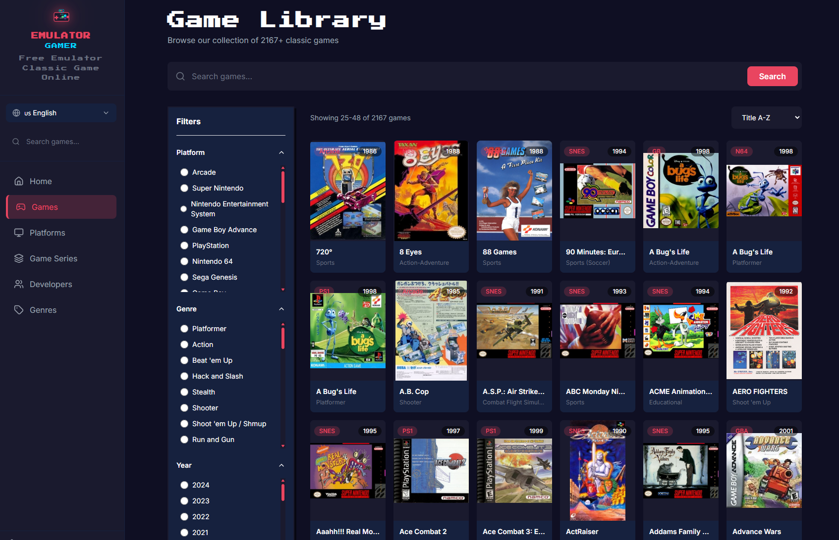 Emulator Gamer - Screenshot 4 showing product features and functionality