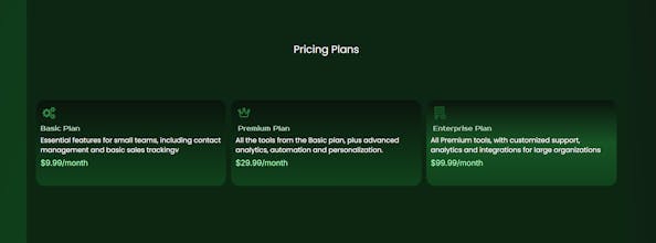 BubbSell CRM Landing Page gallery image