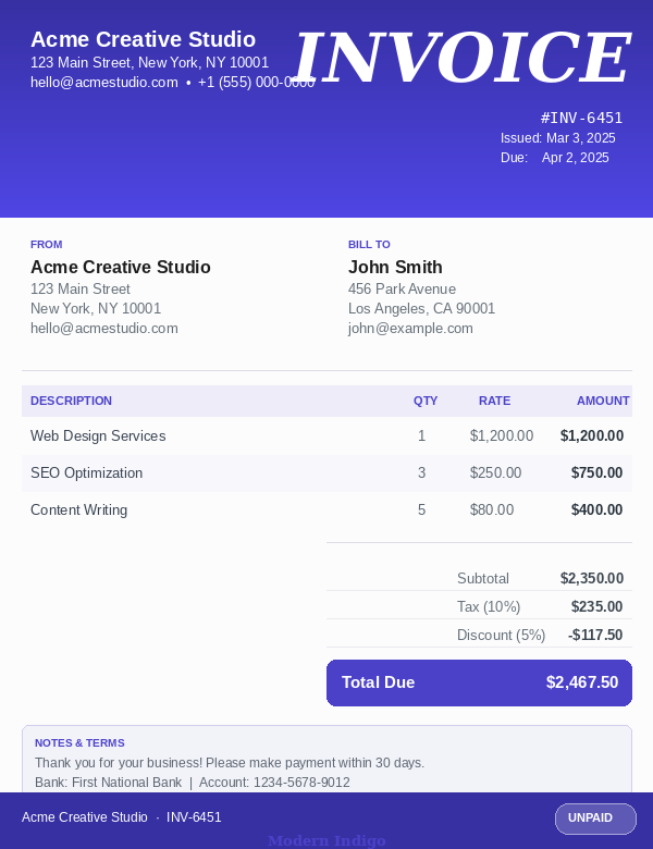 InvoicePro Invoice Generator gallery image