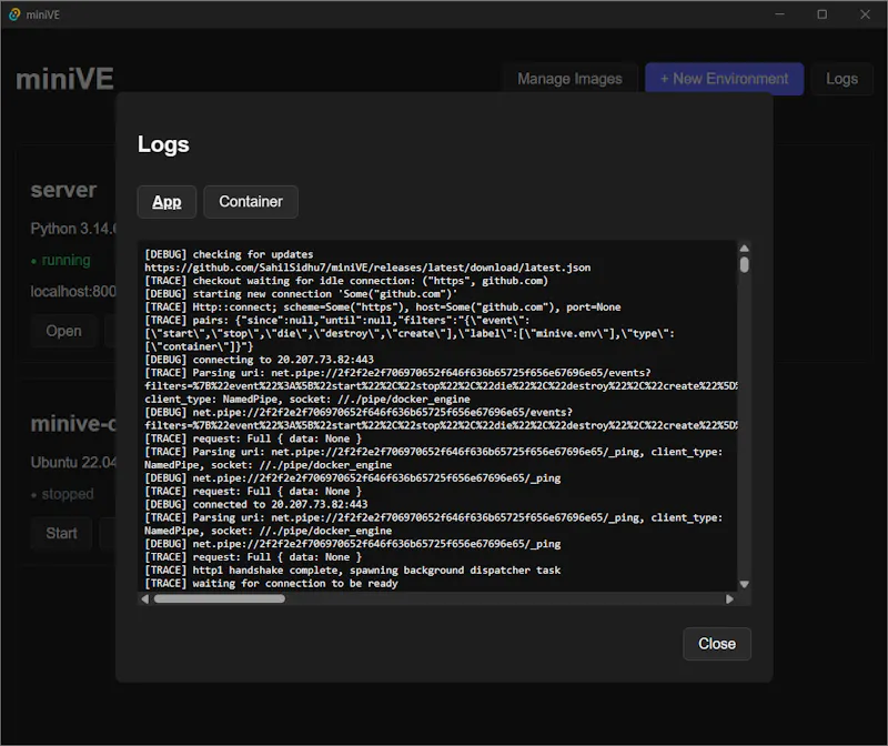 miniVE screenshot 6