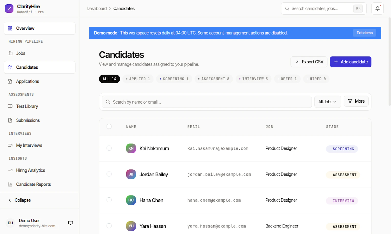 ClarityHire screenshot 6