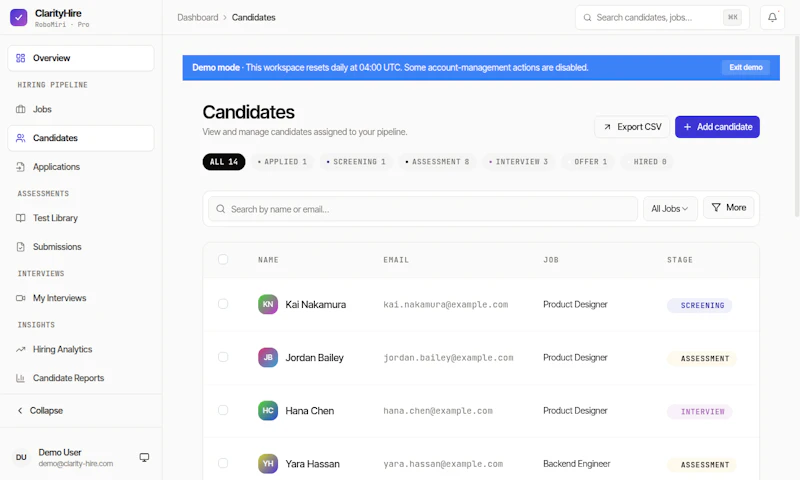 ClarityHire screenshot 6