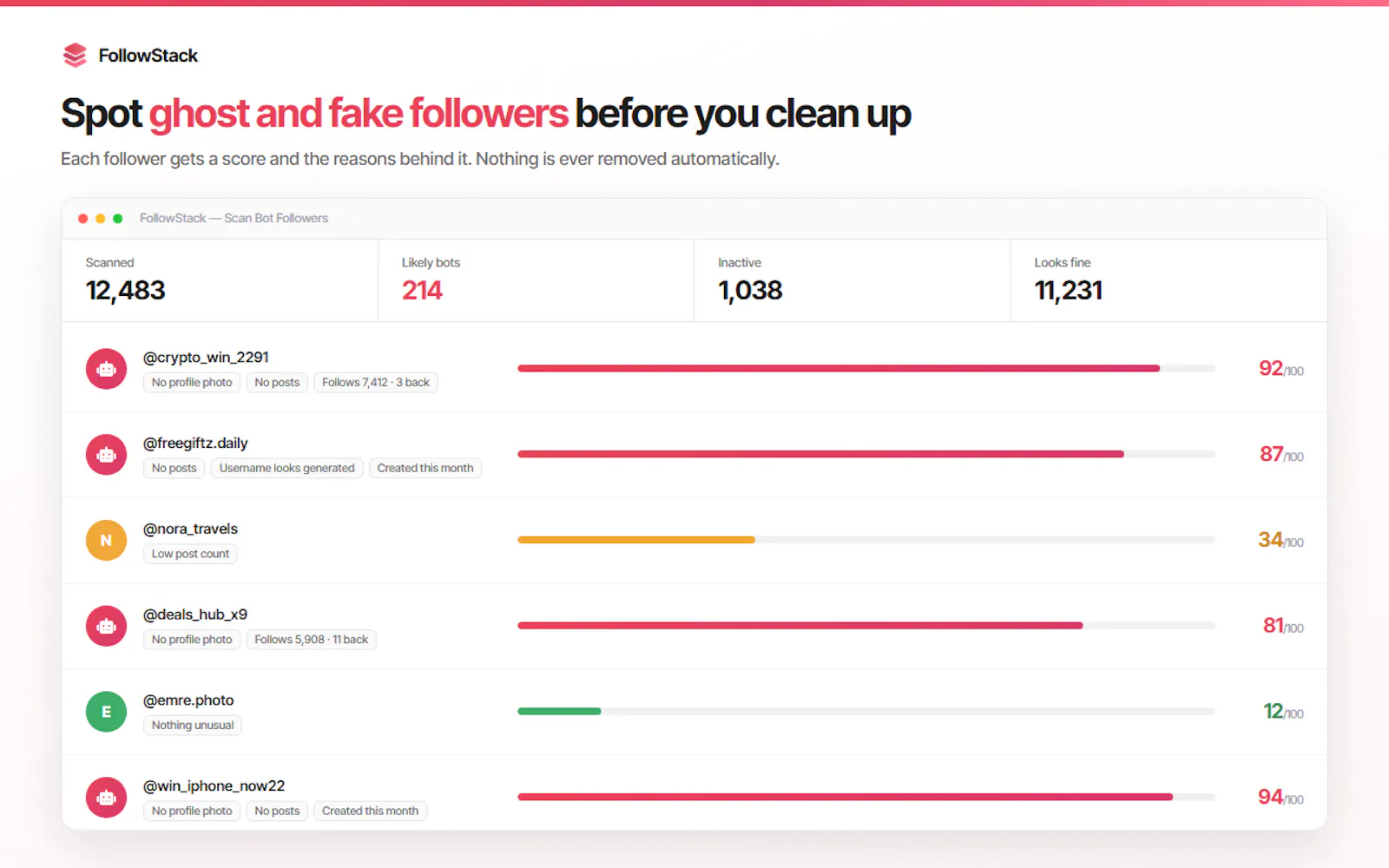 FollowStack screenshot 1