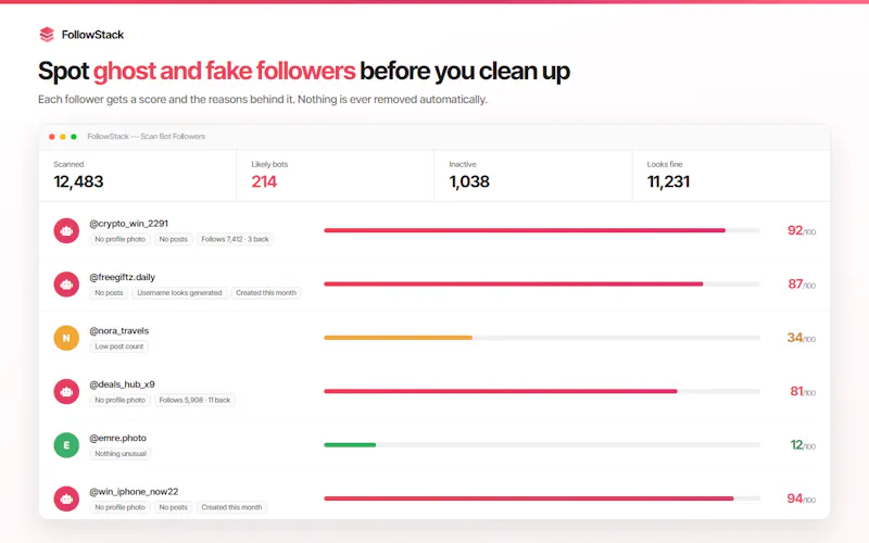 FollowStack screenshot 1