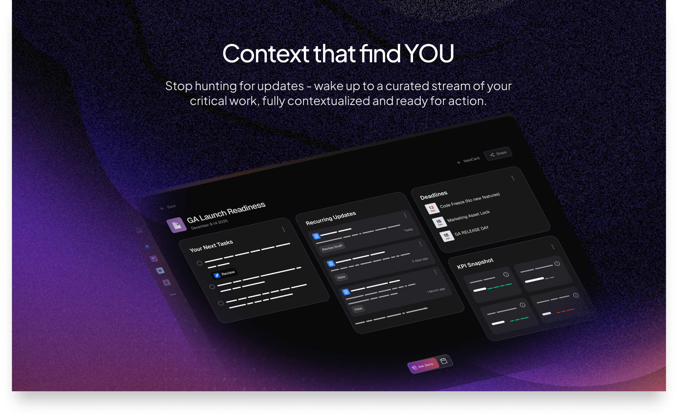 Serro (Early Access) - Screenshot 3 showing product features and functionality