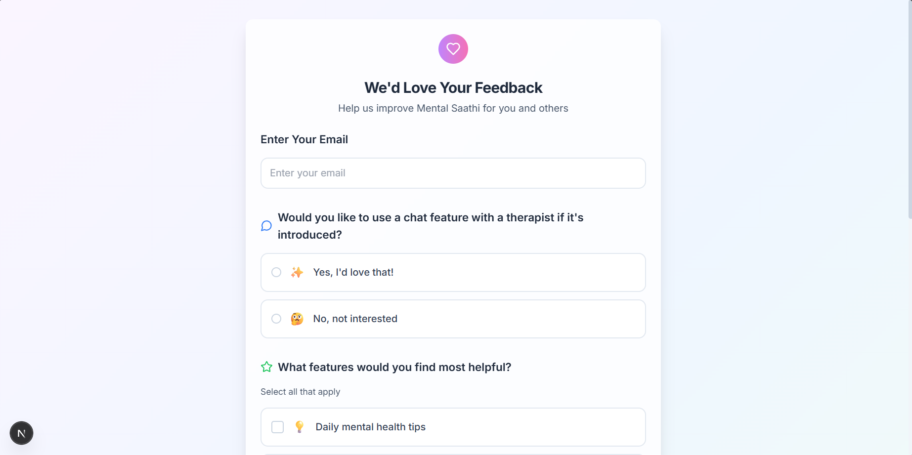 Média Mindcheck - Mentalsaathi 2
