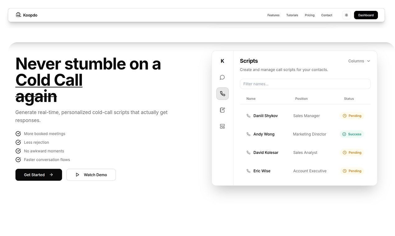 Koopdo - Main product screenshot demonstrating key features and user interface