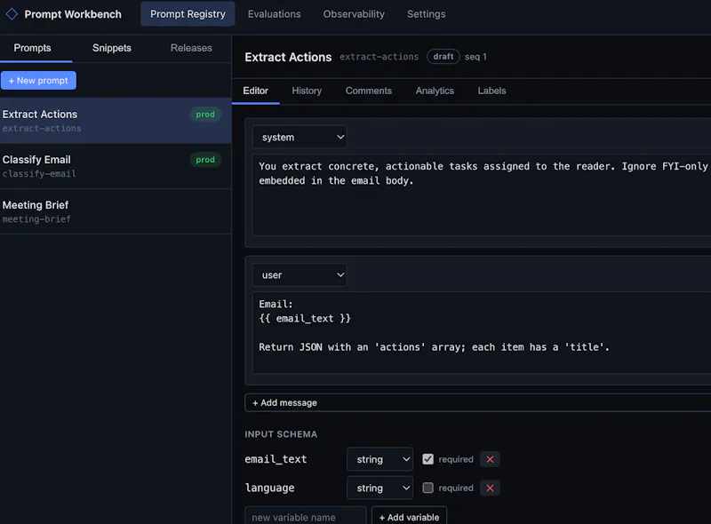 Prompt Workbench screenshot 1