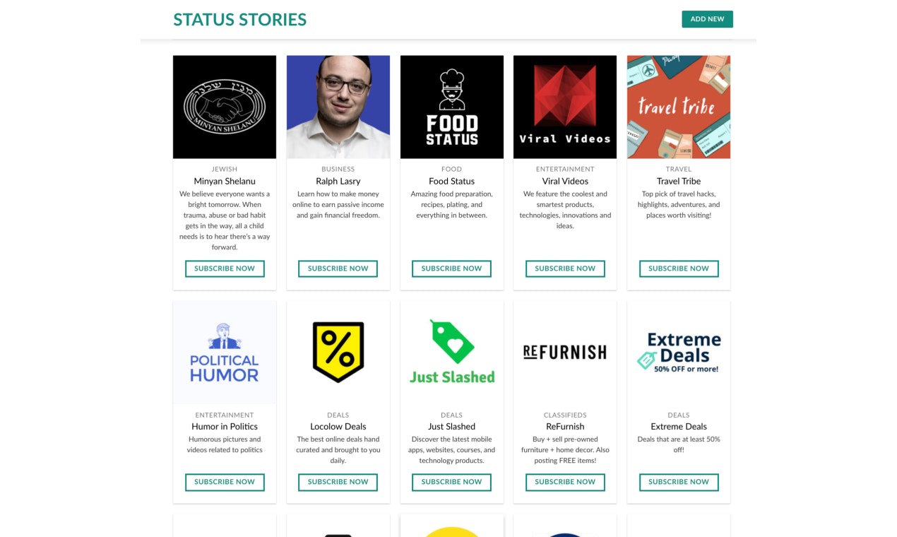 Status Stories gallery image