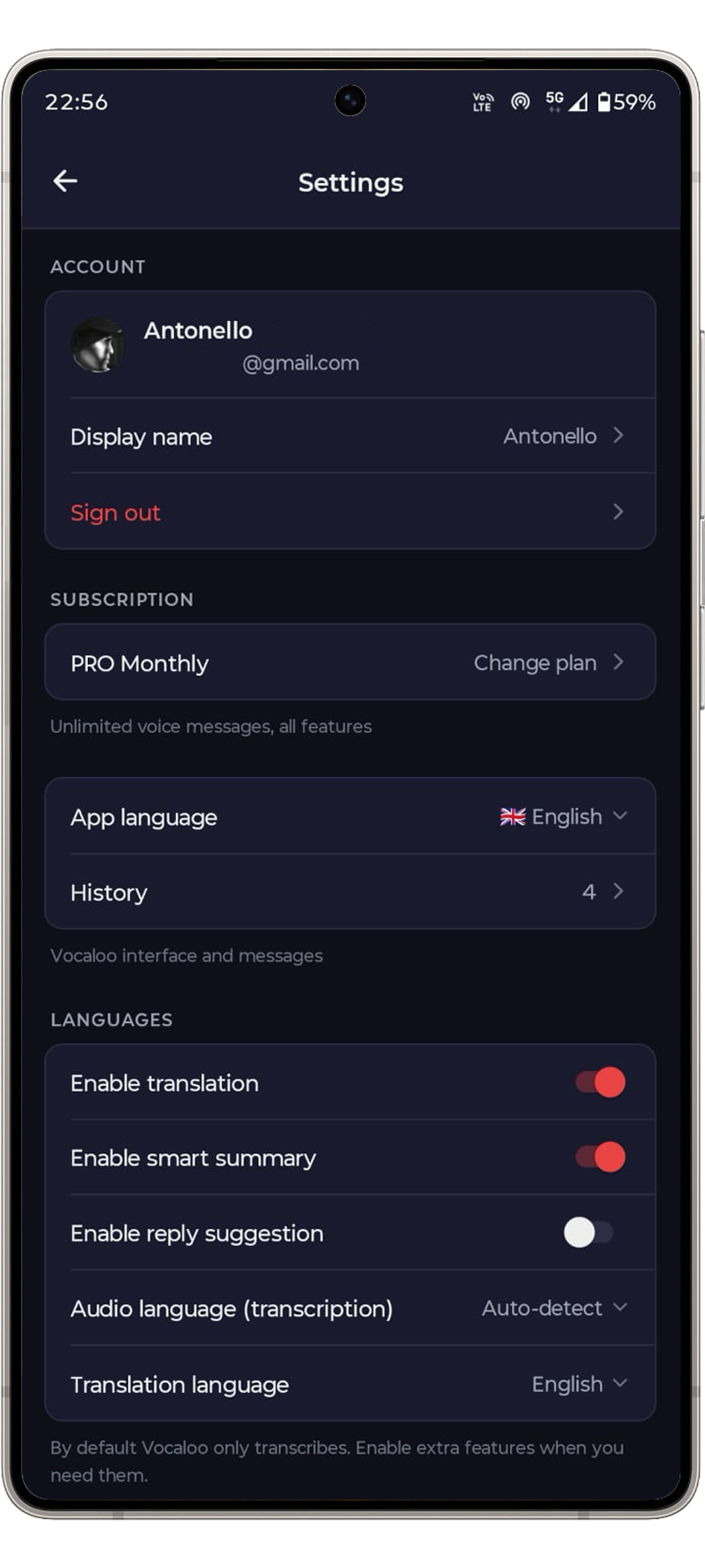 Vocaloo: Voice to Text & Translate gallery image