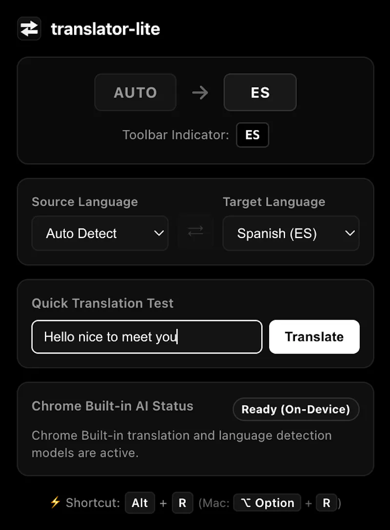 Translator Lite screenshot 3