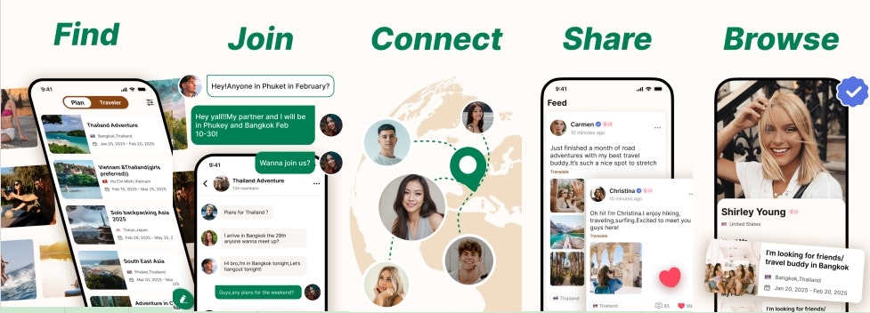 Higo: Find Travel Buddy Hi2Go media 1