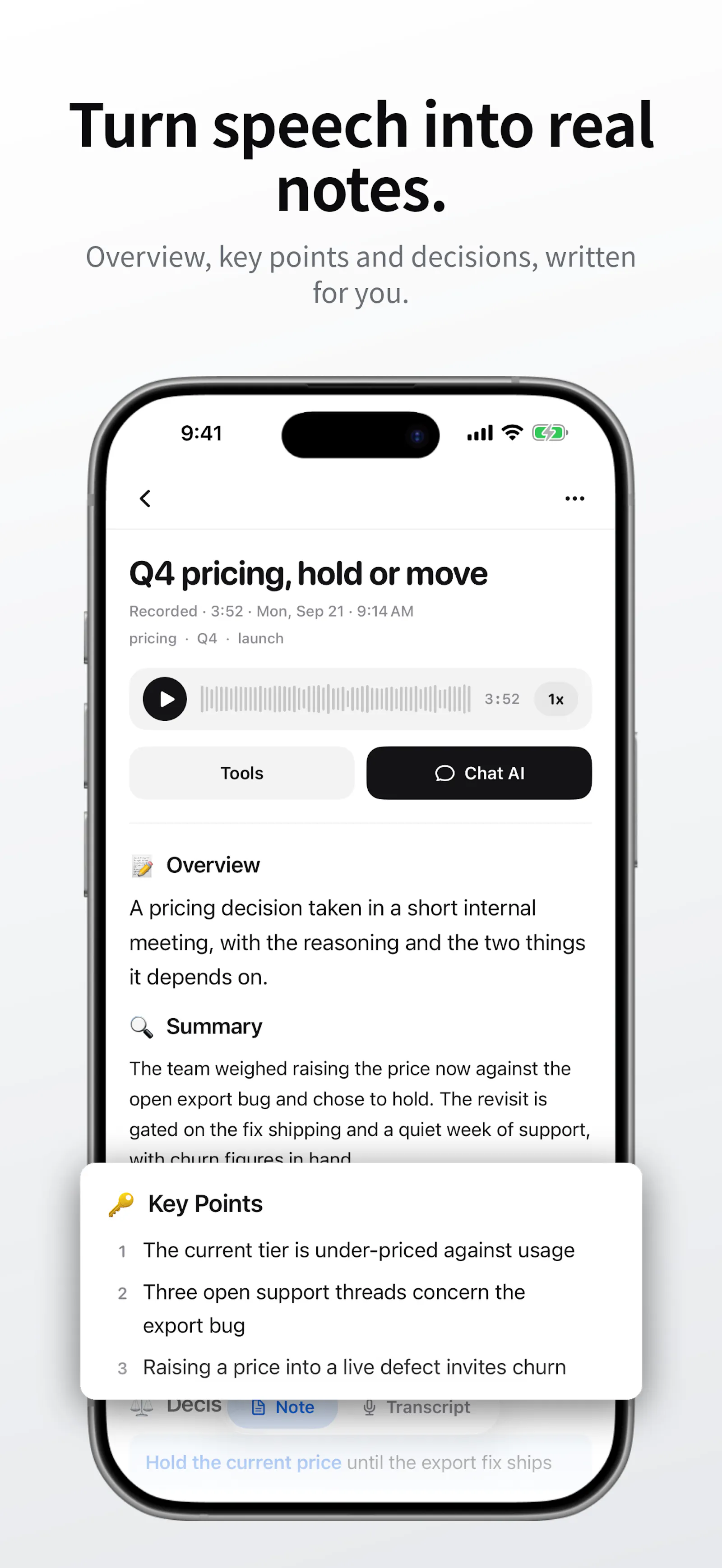 Voice to Text : AI Minutes APP screenshot 1