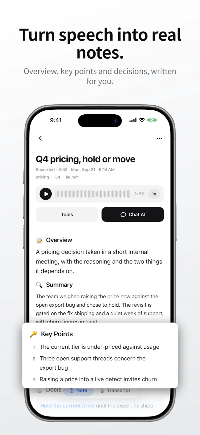Voice to Text : AI Minutes APP screenshot 1