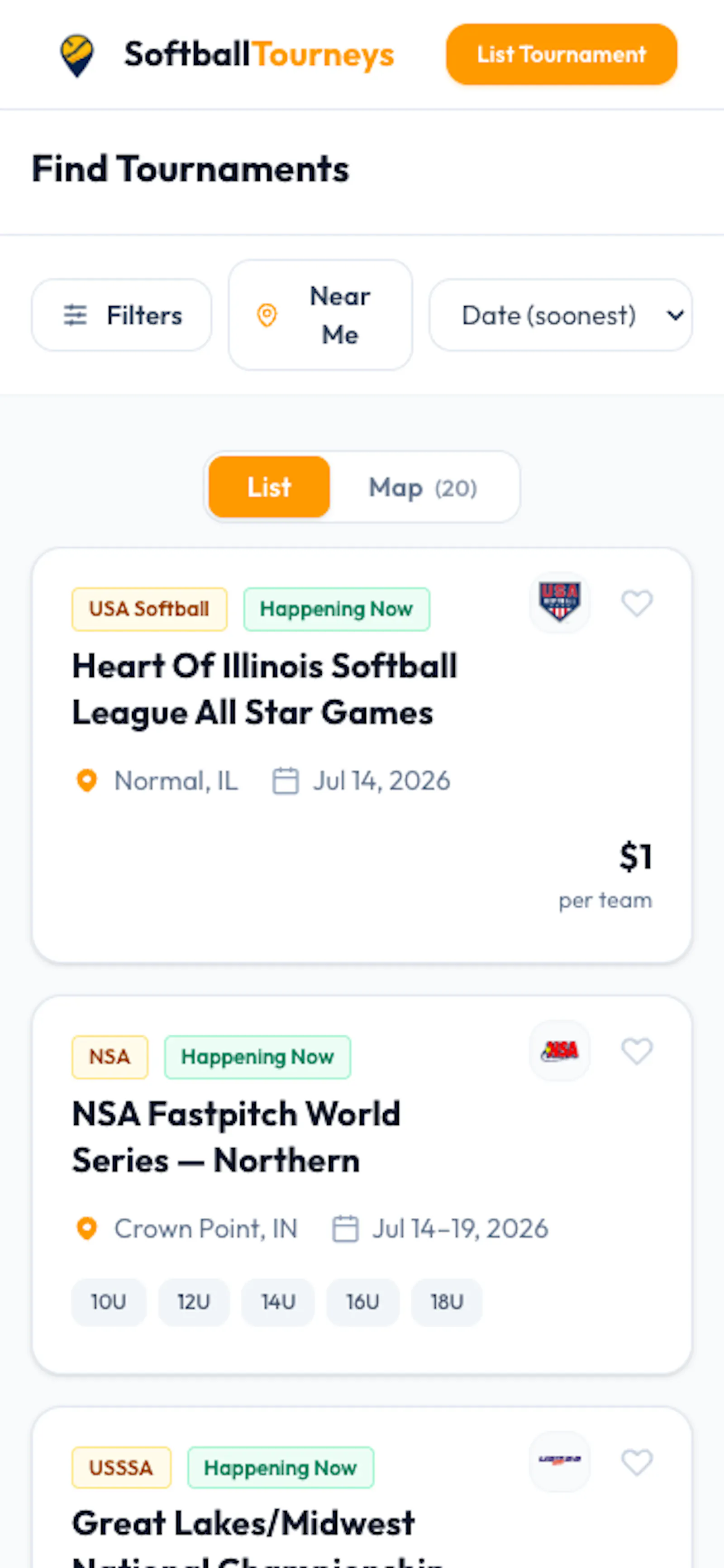 SoftballTourneys screenshot 5