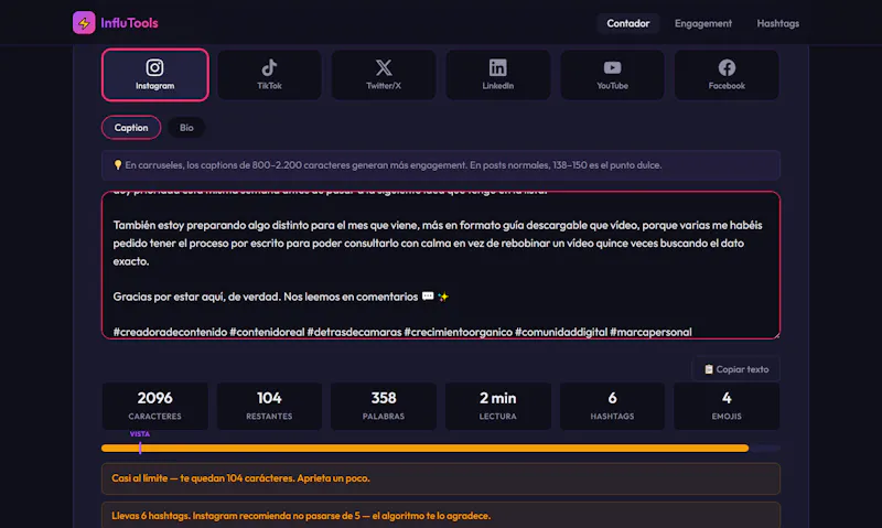 InfluTools- for Spanish content creators screenshot 3