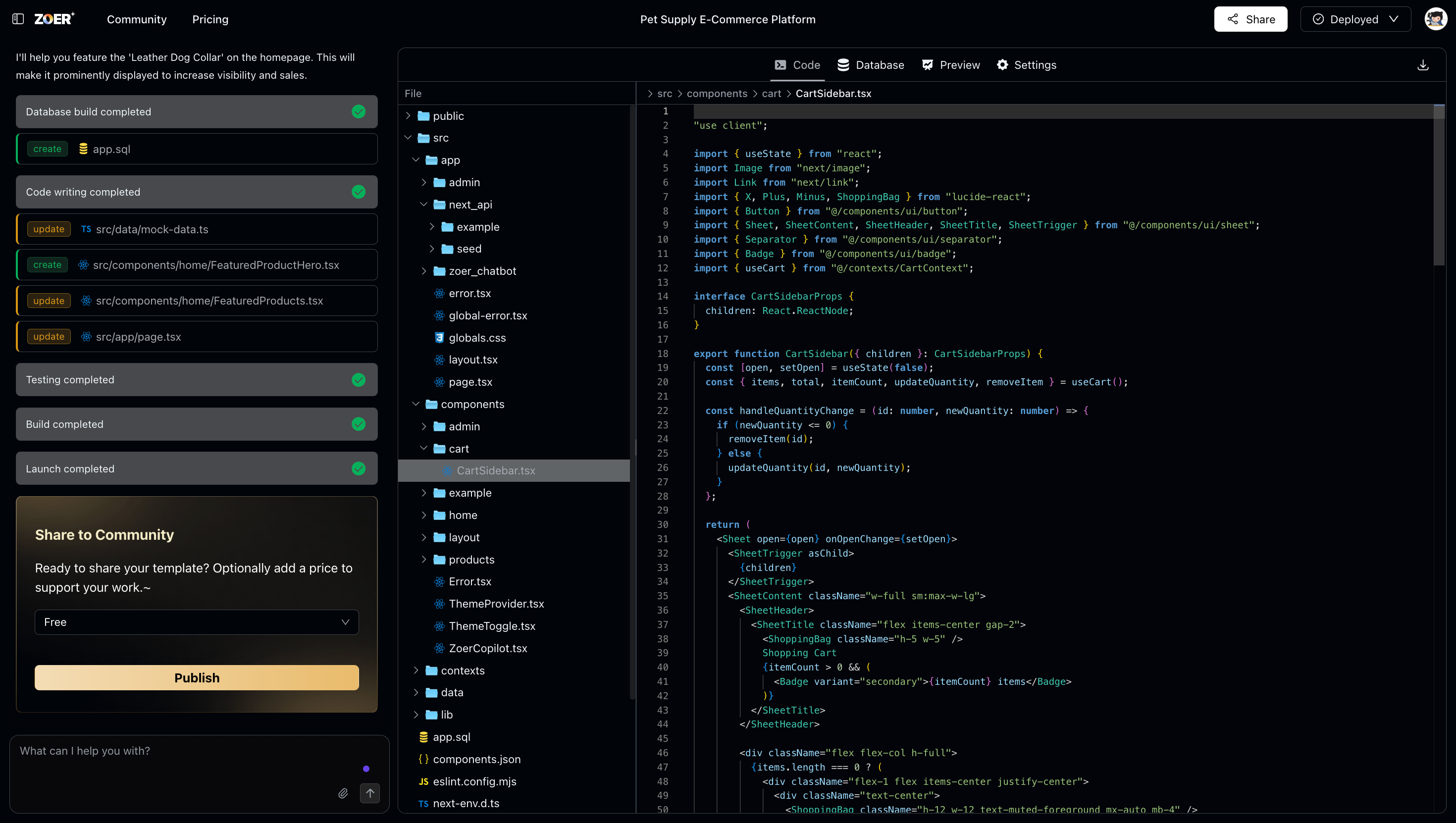 Zoer.ai - Screenshot 3 showing product features and functionality