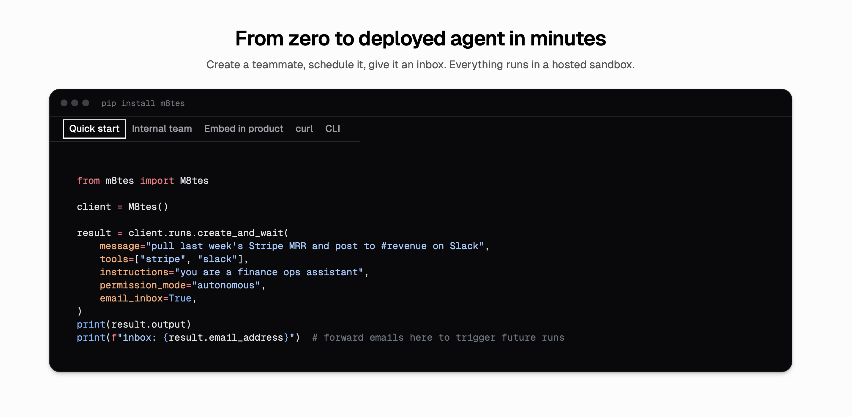 m8tes SDK gallery image