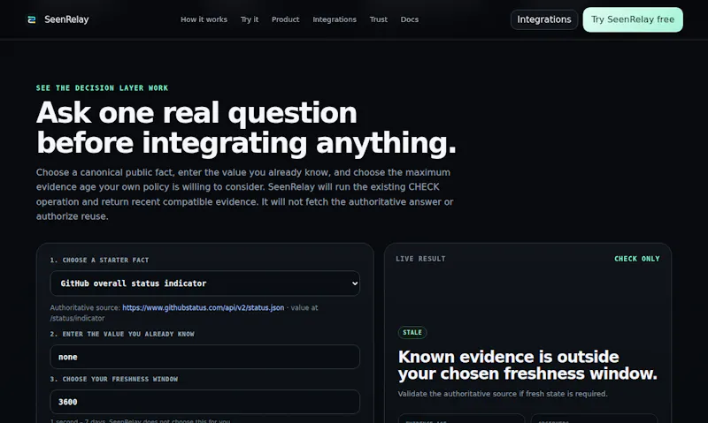 SeenRelay screenshot 2