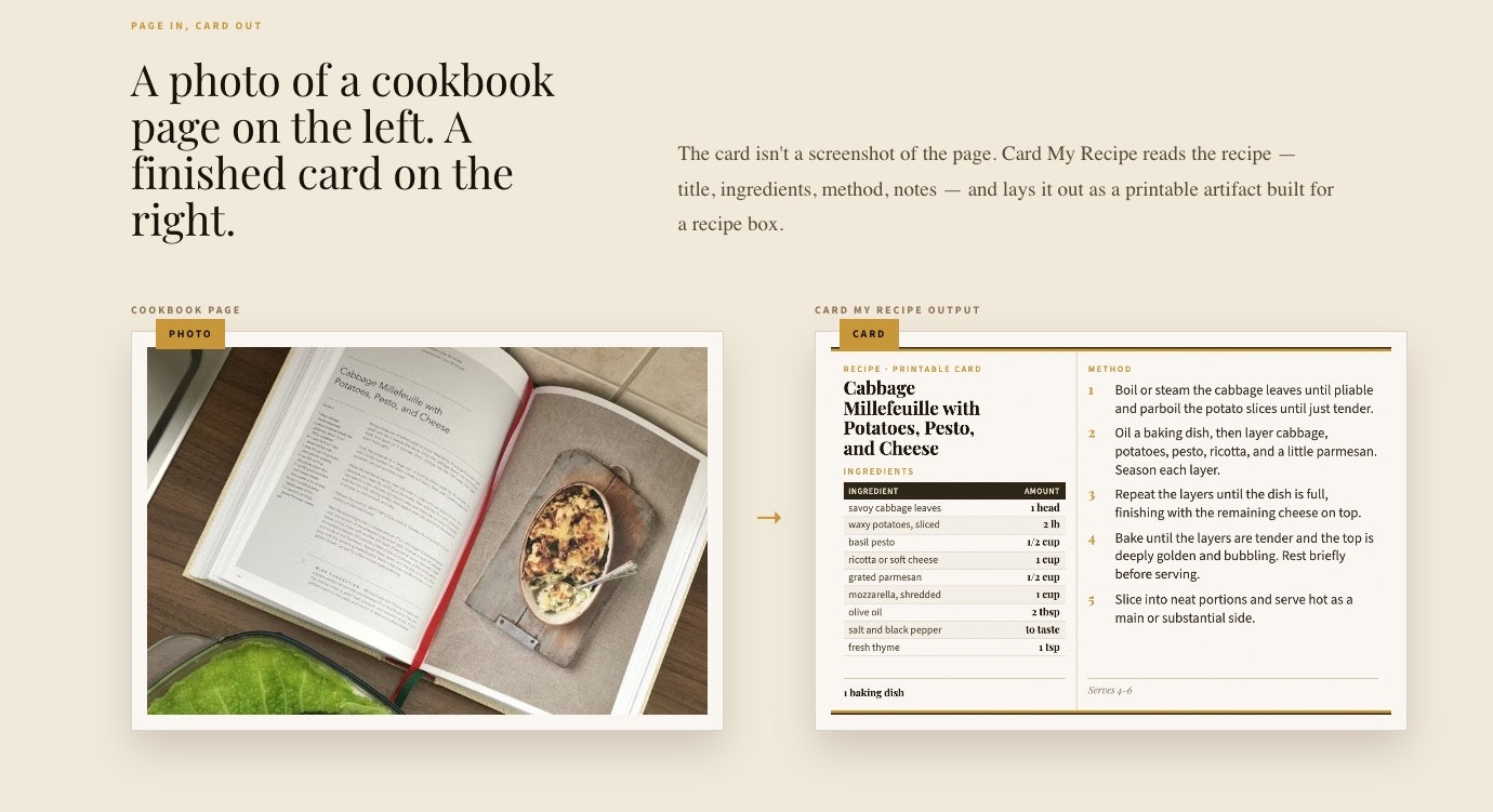 Card My Recipe gallery image